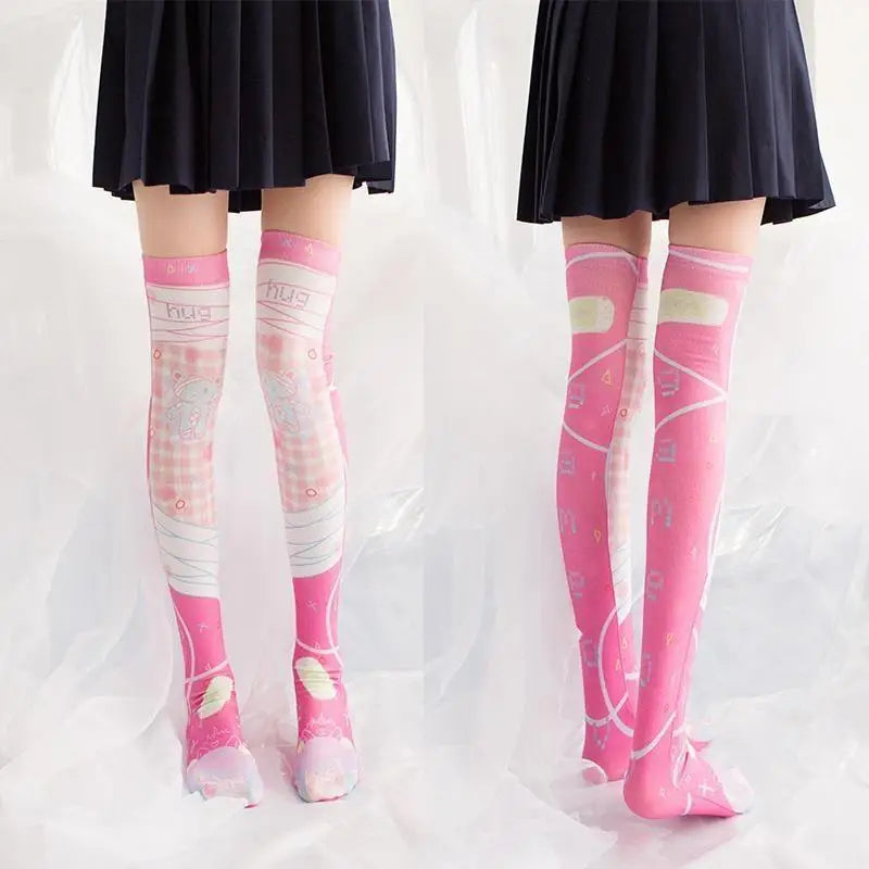 Kawaii Anime Inspired Pastel Stockings for Cute Outfits - stockings