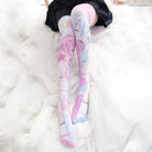 Kawaii Anime Inspired Stockings in Pastel Fairy - Kei Prints 28334609 - 1 - One - Size - Cosparty