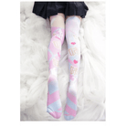 Kawaii Anime Inspired Stockings in Pastel Fairy - Kei Prints 28334609 - 1 - One - Size - Cosparty