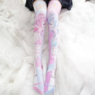 Kawaii Anime Inspired Stockings in Pastel Fairy - Kei Prints 28334609 - 1 - One - Size - Cosparty