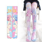 Kawaii Anime Inspired Stockings in Pastel Fairy-Kei Prints 28334609-1-One-Size - stockings