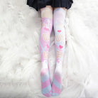 Kawaii Anime Inspired Stockings in Pastel Fairy-Kei Prints 28334609-1-One-Size - stockings