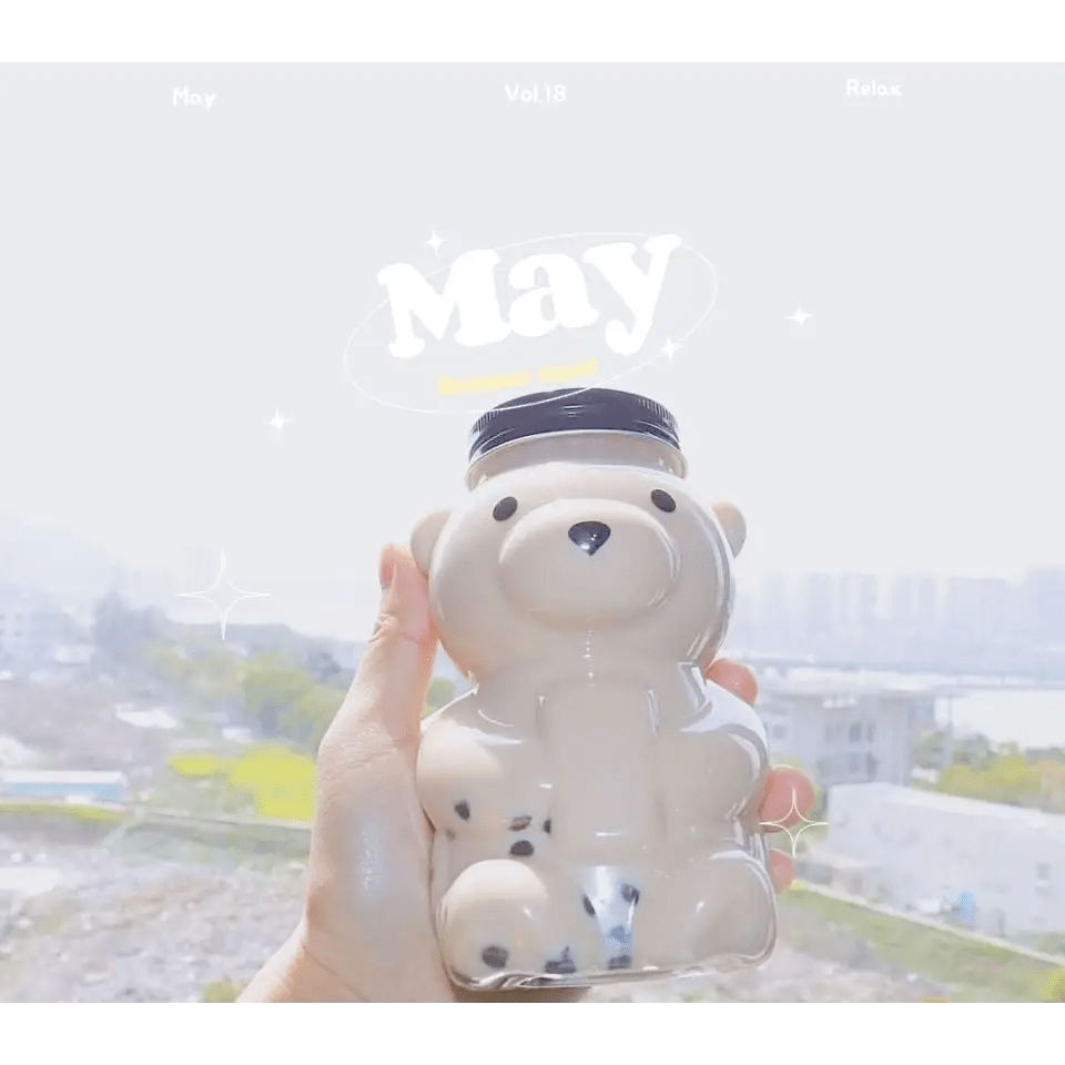 Kawaii Baby Bear Mason Jar Bottles for Cospartys - Cosparty