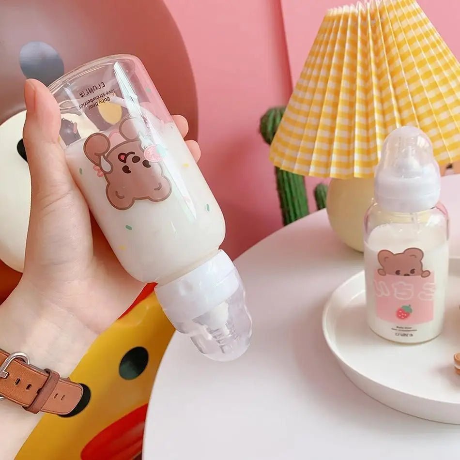 Kawaii Baby Bear Strawberry Bottles in 4 Adorable Designs - Cosparty