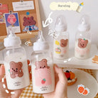 Kawaii Baby Bear Strawberry Bottles in 4 Adorable Designs - cup