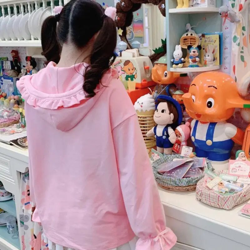 Kawaii Baby Bun Hoodie with Ice Cream Design for Little Ones - Cosparty