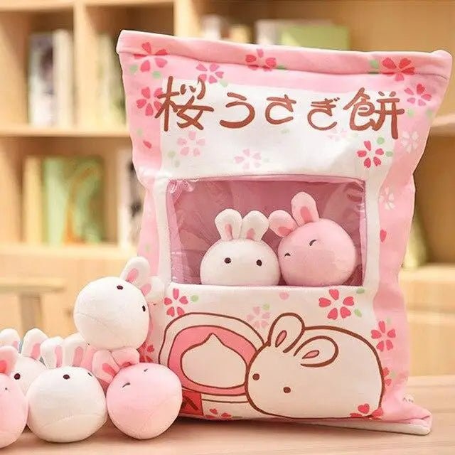 Kawaii Baby Buns Plushie Bags for Cosparty Fun - Cosparty