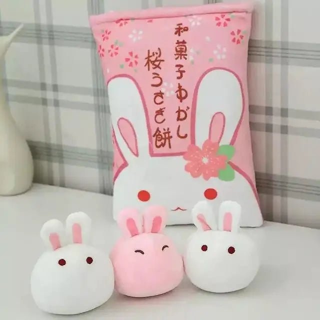 Kawaii Baby Buns Plushie Bags for Cosparty Fun - Cosparty