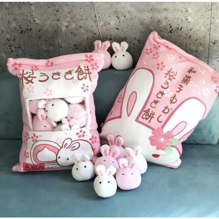 Kawaii Baby Buns Plushie Bags for Cosparty Fun - stuffed animal