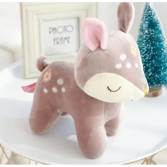 Sleepy Deer Plush - Light Brown - Home Decor