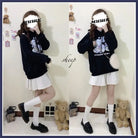 Kawaii Baby Lamb Dessert Hoodie with Sweet Details in Pastel Colors - sweater