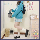 Kawaii Baby Lamb Dessert Hoodie with Sweet Details in Pastel Colors - Cosparty