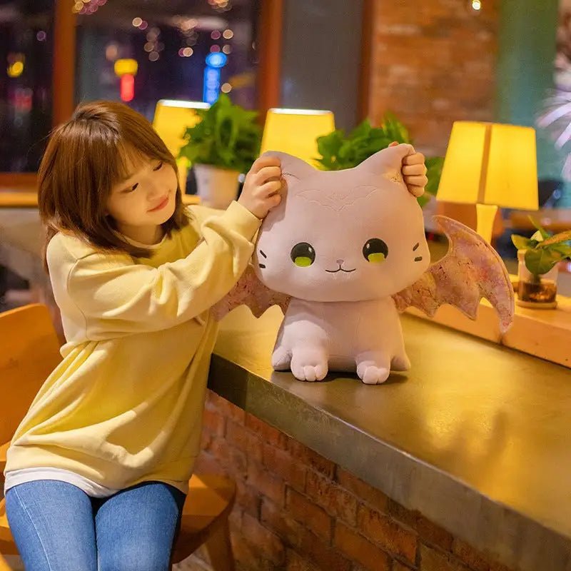 Kawaii Baby Pastel Bat Plushies for Spooky Home Decor - Cosparty