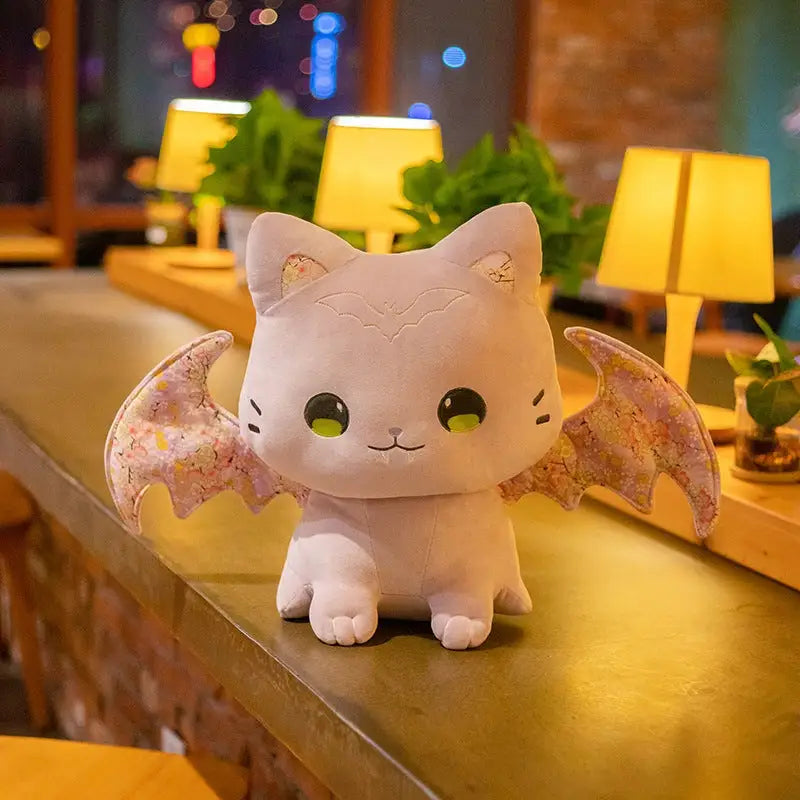 Kawaii Baby Pastel Bat Plushies for Spooky Home Decor - Home Decor