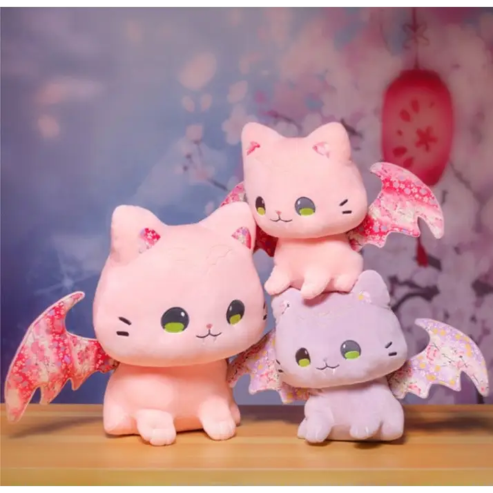 Kawaii Baby Pastel Bat Plushies for Spooky Home Decor - Home Decor