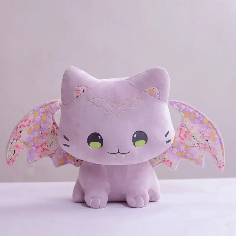 Kawaii Baby Pastel Bat Plushies for Spooky Home Decor - 27cm / Purple Bat - Home Decor