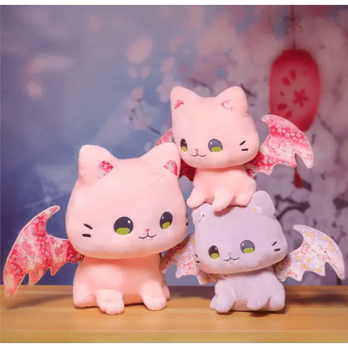 Kawaii Baby Pastel Bat Plushies for Spooky Home Decor - Cosparty
