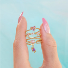 Kawaii Babydoll Rings for Whimsical Stacking and Playful Style - ring