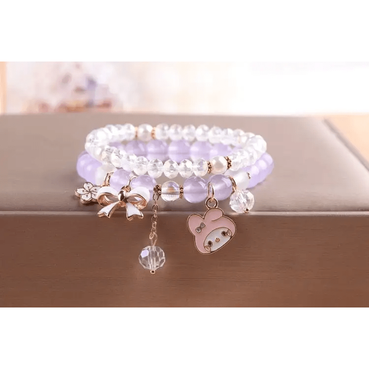 Kawaii Beaded Bracelets Inspired by Sanrio Characters - Cosparty
