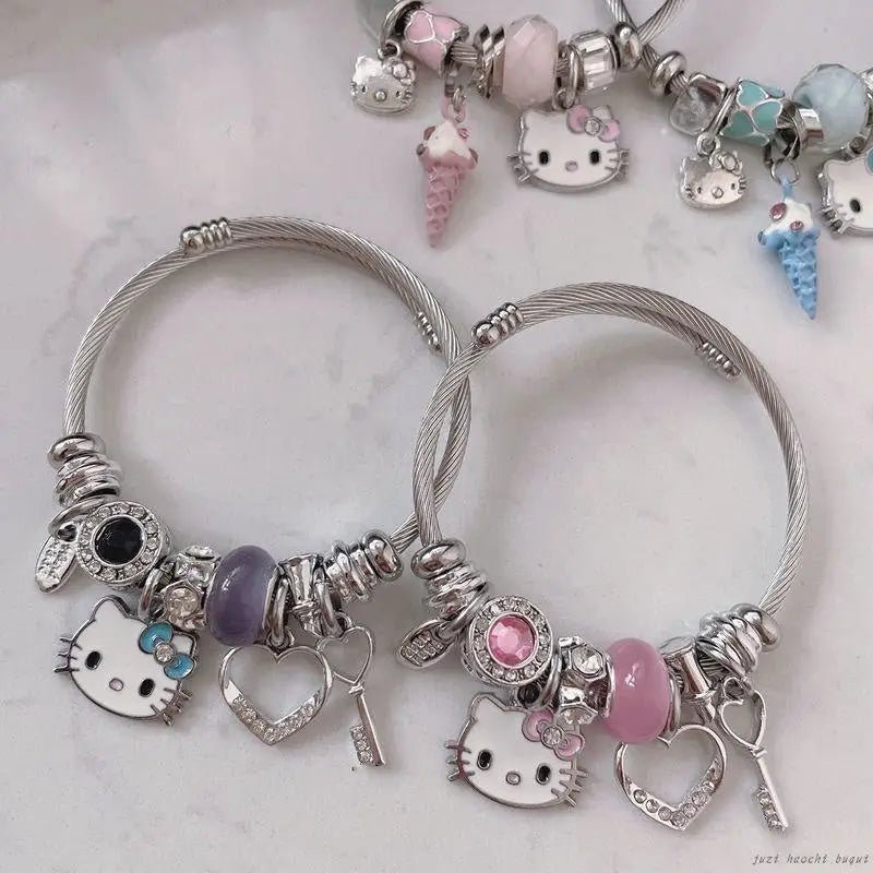 Kawaii Beaded Bracelets Inspired by Sanrio Characters - Cosparty