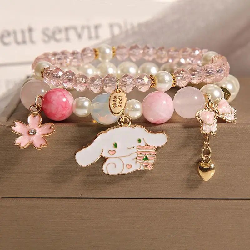Kawaii Beaded Bracelets Inspired by Sanrio Characters - Cosparty