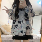 Kawaii Bear-Inspired Windbreaker Jacket for Pastel Fashion Lovers - sweater