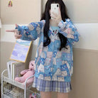 Kawaii Bear - Inspired Windbreaker Jacket for Pastel Fashion Lovers - Cosparty