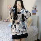 Kawaii Bear-Inspired Windbreaker Jacket for Pastel Fashion Lovers - sweater