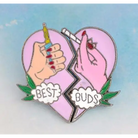 Kawaii Best Buds Enamel Pins for Ganja Babes - Pin