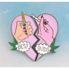 Kawaii Best Buds Enamel Pins for Ganja Babes - Cosparty