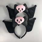 Kawaii Black and Pink Kuromi Bat Wing Headband for Halloween - headbands