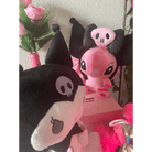 Kawaii Black and Pink Kuromi Bat Wing Headband for Halloween - Cosparty