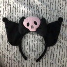 Kawaii Black and Pink Kuromi Bat Wing Headband for Halloween - Cosparty