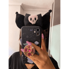 Kawaii Black and Pink Kuromi Bat Wing Headband for Halloween - Cosparty