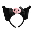 Kawaii Black and Pink Kuromi Bat Wing Headband for Halloween - Cosparty