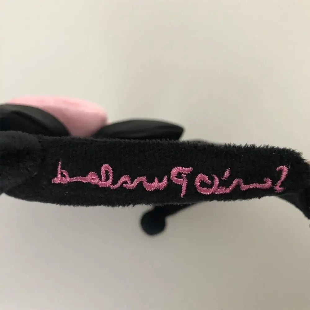 Kawaii Black and Pink Kuromi Bat Wing Headband for Halloween - Cosparty