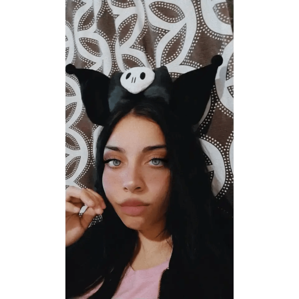 Kawaii Black and Pink Kuromi Bat Wing Headband for Halloween - Cosparty