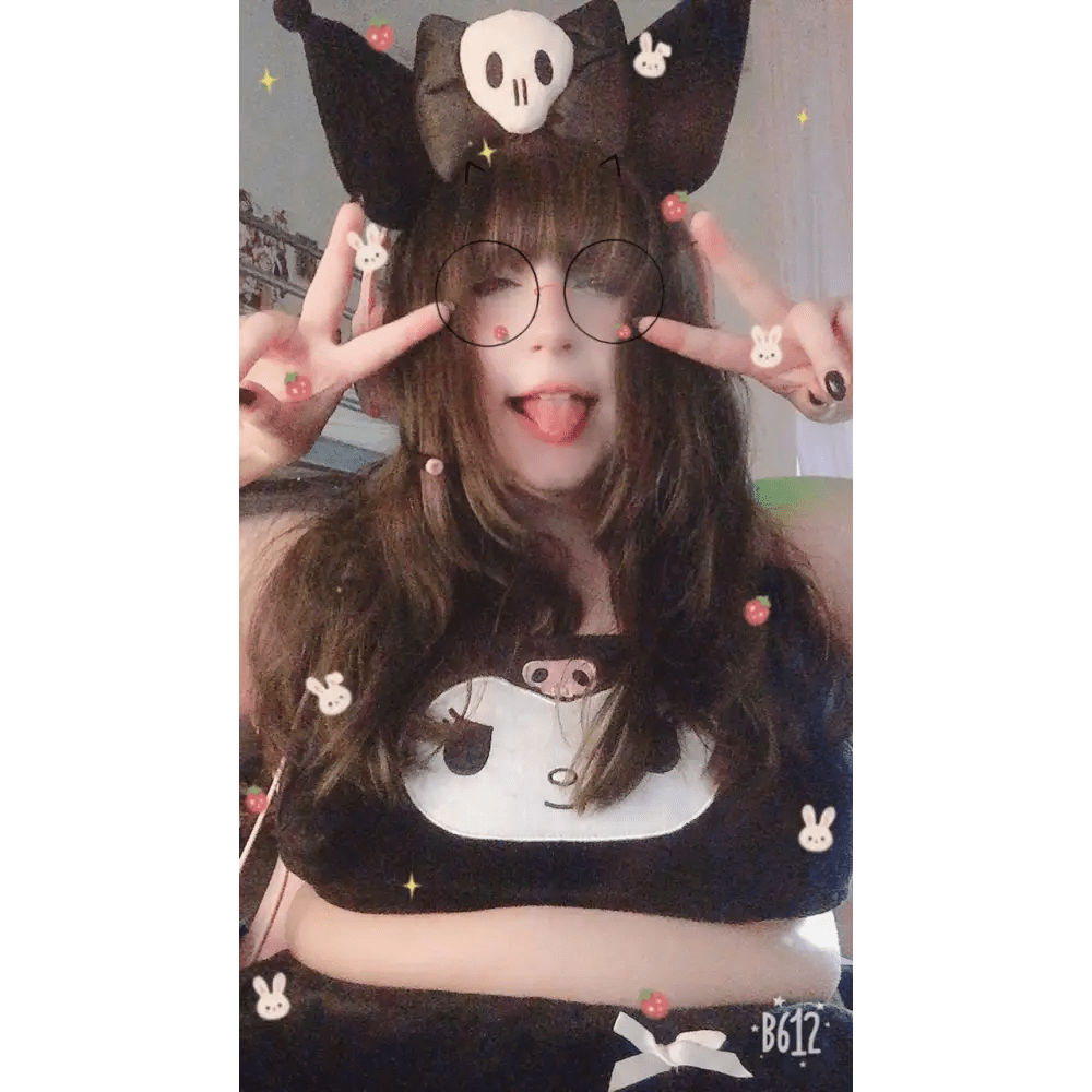 Kawaii Black and Pink Kuromi Bat Wing Headband for Halloween - Cosparty