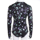 Kawaii Black Star and Moon Long Sleeve Sleeper Bodysuit - Cosparty