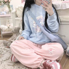 Kawaii Blue Cinnamoroll Baking Hoodie with Sweet Details - hoodie