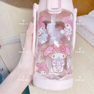 Kawaii BPA Free Plastic Water Bottle with Straw for Cospartys - Cosparty