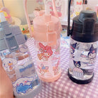 Kawaii BPA Free Plastic Water Bottle with Straw for Cospartys - Cosparty