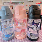 Kawaii BPA Free Plastic Water Bottle with Straw for Cospartys - cup