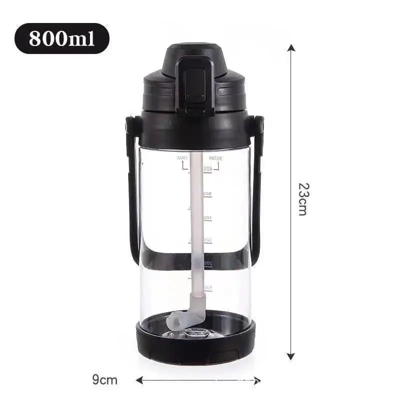 Kawaii BPA Free Plastic Water Bottle with Straw for Cospartys - Cosparty