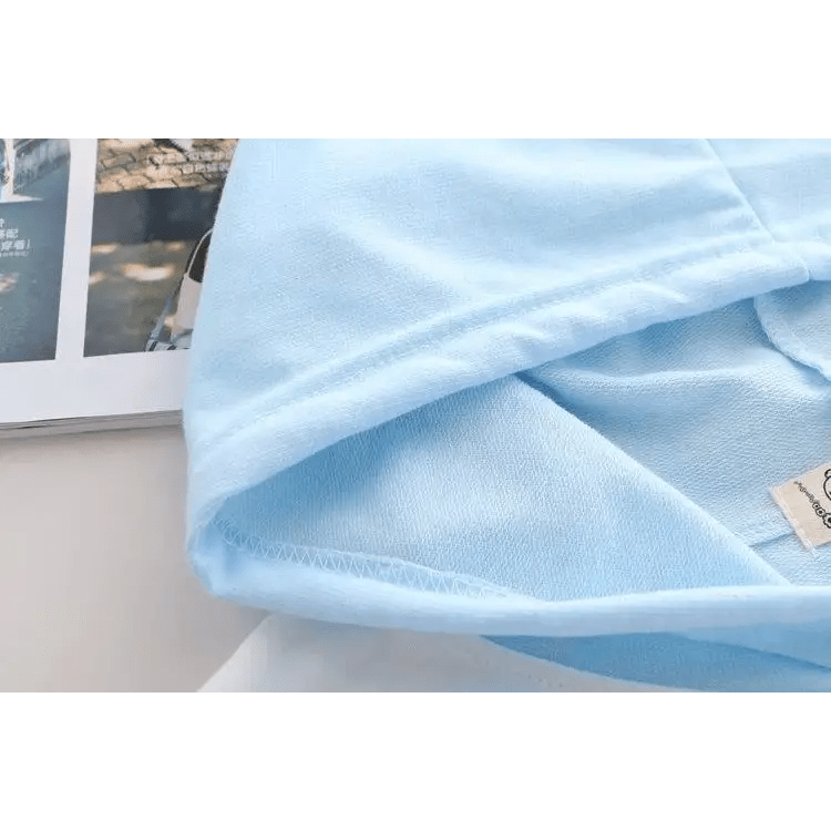 Kawaii Bunny Hooded Tee in Pastel Pink or Blue - Cosparty