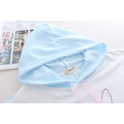 Kawaii Bunny Hooded Tee in Pastel Pink or Blue - shirt