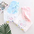 Kawaii Bunny Hooded Tee in Pastel Pink or Blue - shirt