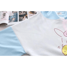Kawaii Bunny Hooded Tee in Pastel Pink or Blue - Cosparty