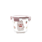 Kawaii Bunny Microwave Glass Bowl with Lid for Cute Mealtime Fun - Cosparty