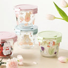 Kawaii Bunny Microwave Glass Bowl with Lid for Cute Mealtime Fun - Cosparty